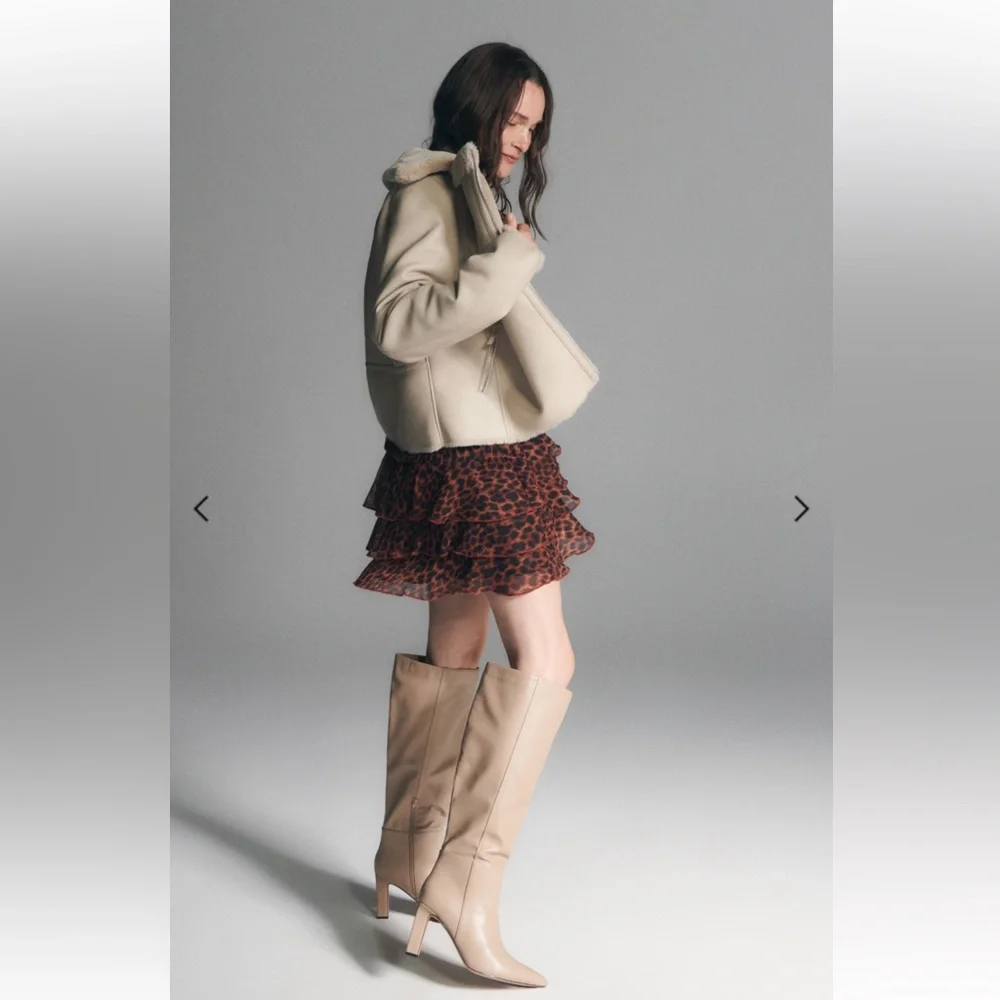 Faux leather jacket with fur - Picture 3 of 6